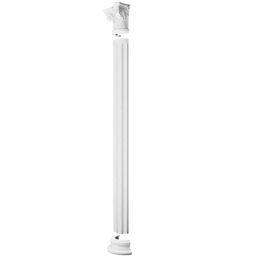 Half Column Corinthian - White