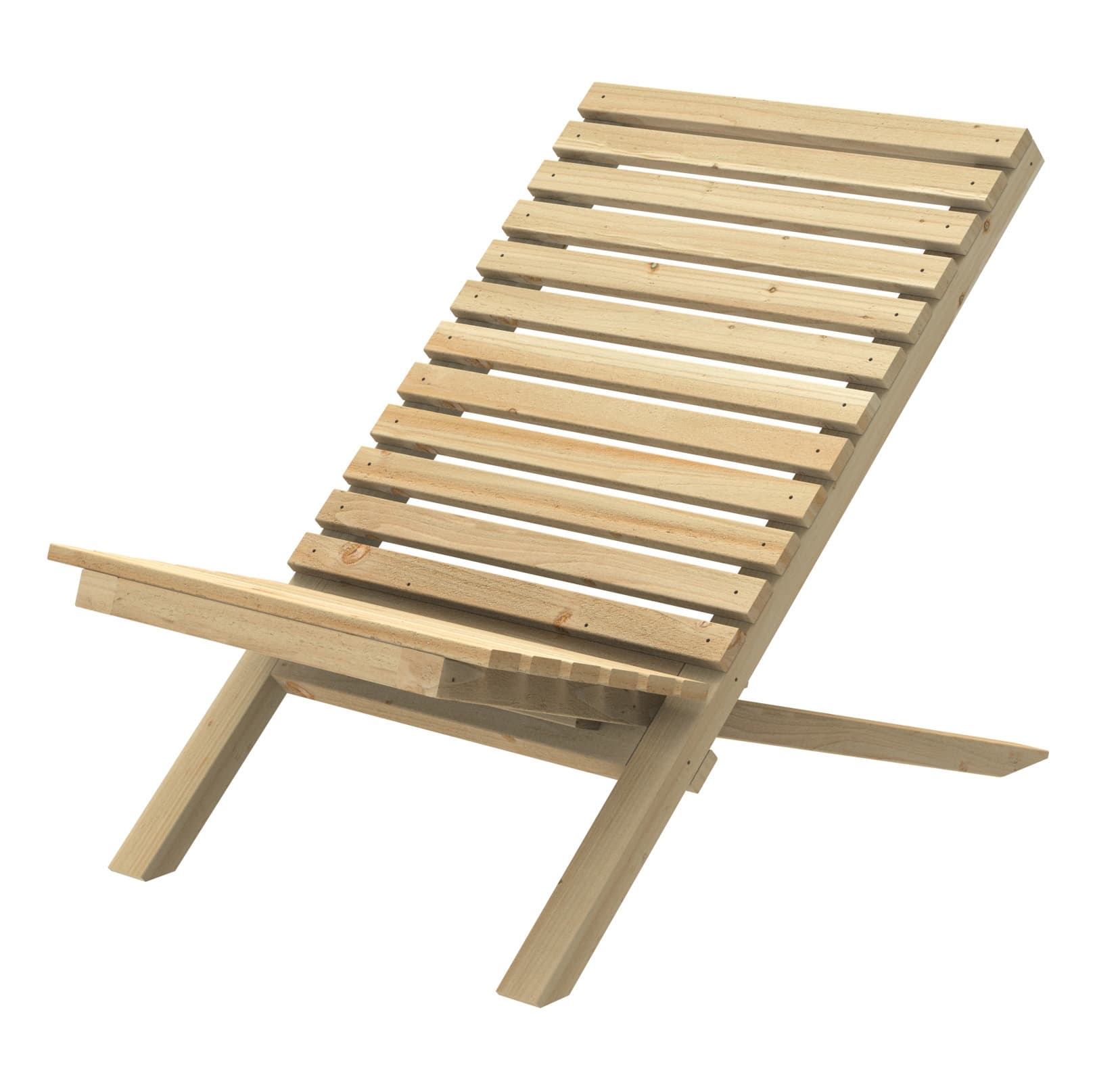 Forest Garden Brown Timber Slatted Chair Home Delivery