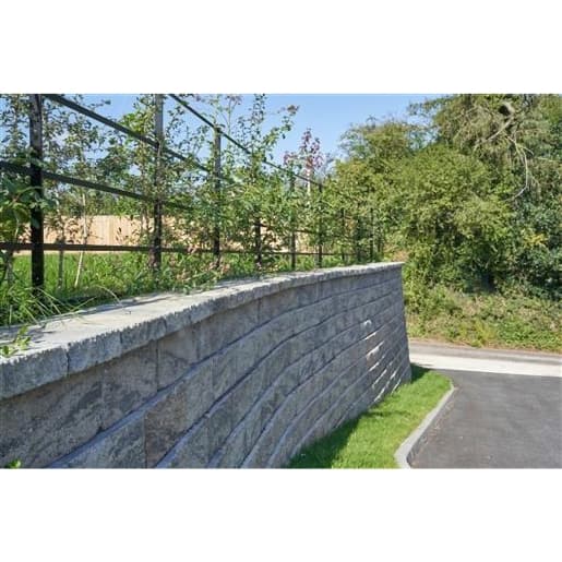 Tobermore Secura Grand Retaining Wall Block Slate 400 x 200 x 230mm Pack of 48