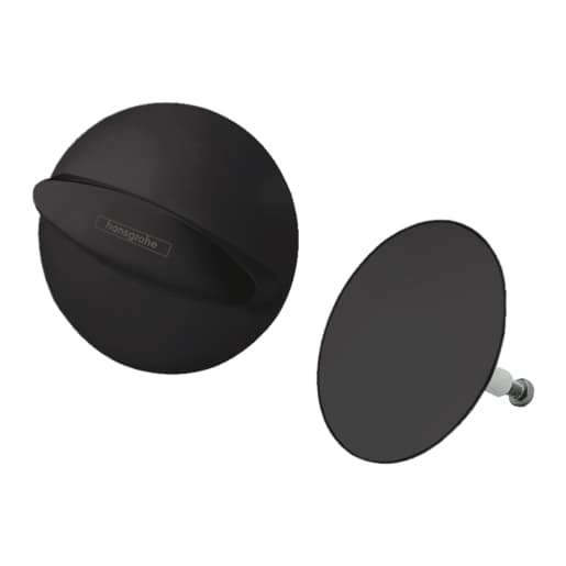 Hansgrohe Flexaplus Finish set waste & overflow set - Matt Black - 58185670