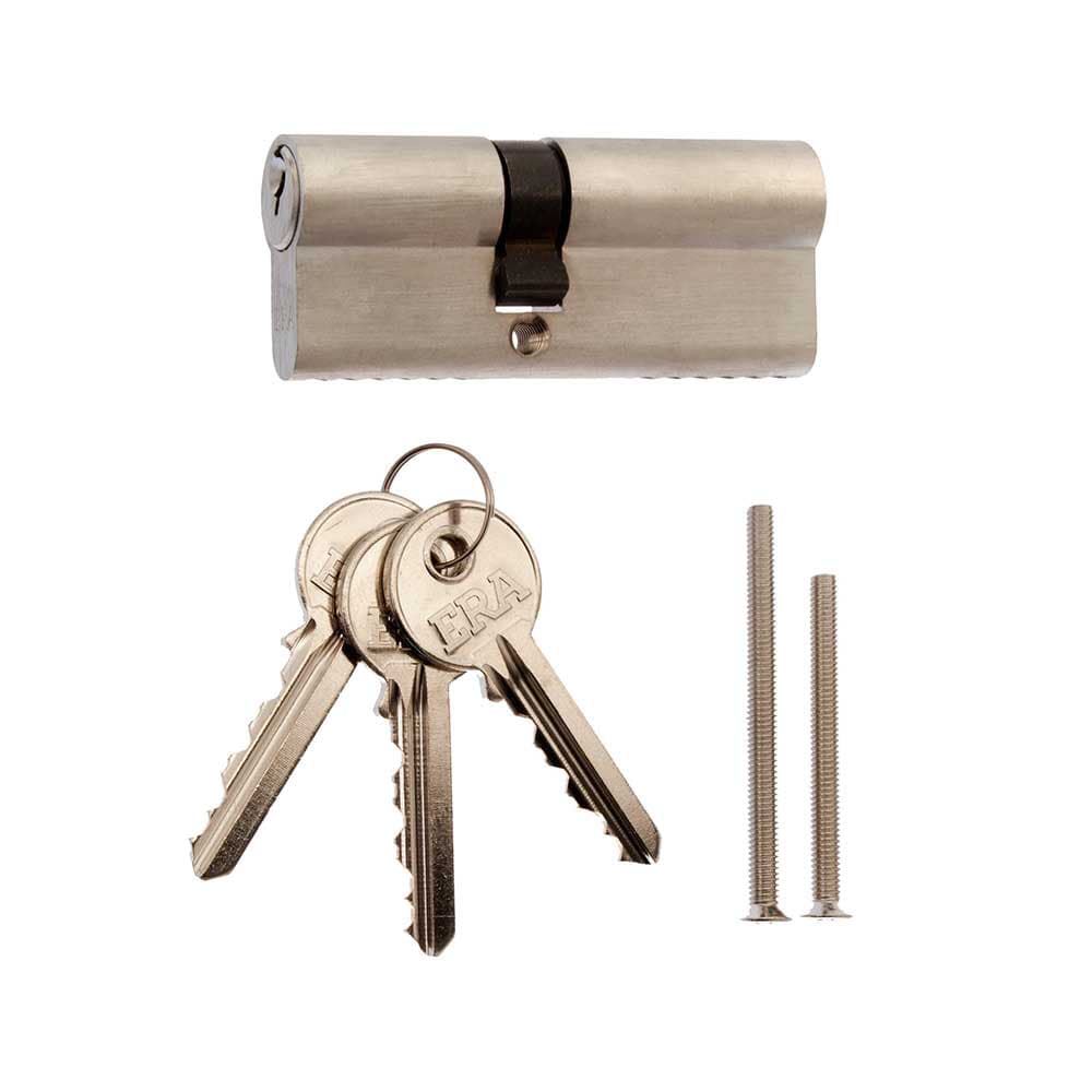 ERA 6 Pin Euro Double Cylinder with 3 Keys 45/55