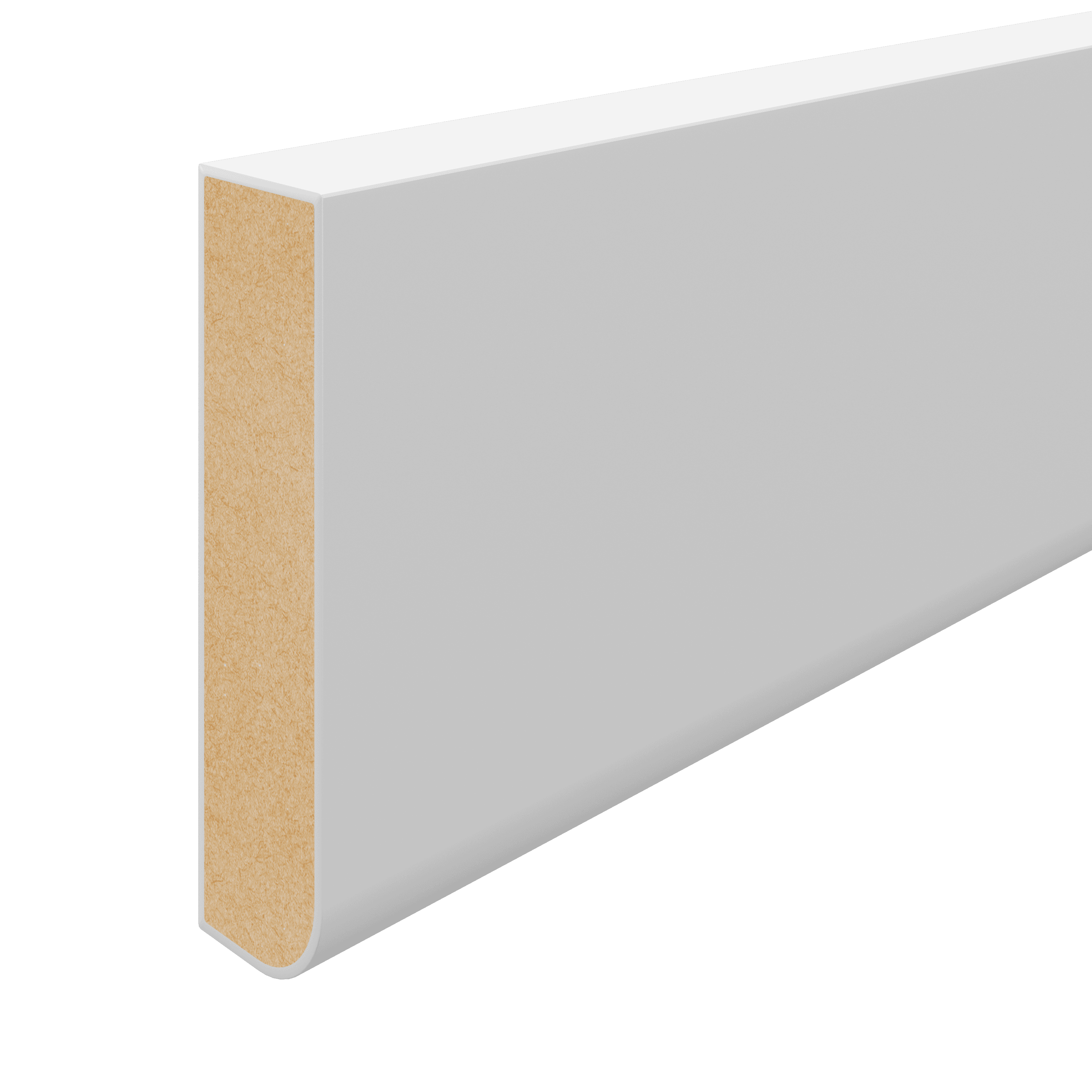 Staircraft White MDF Painted Pencil Round Architrave, 18x69x4400mm
