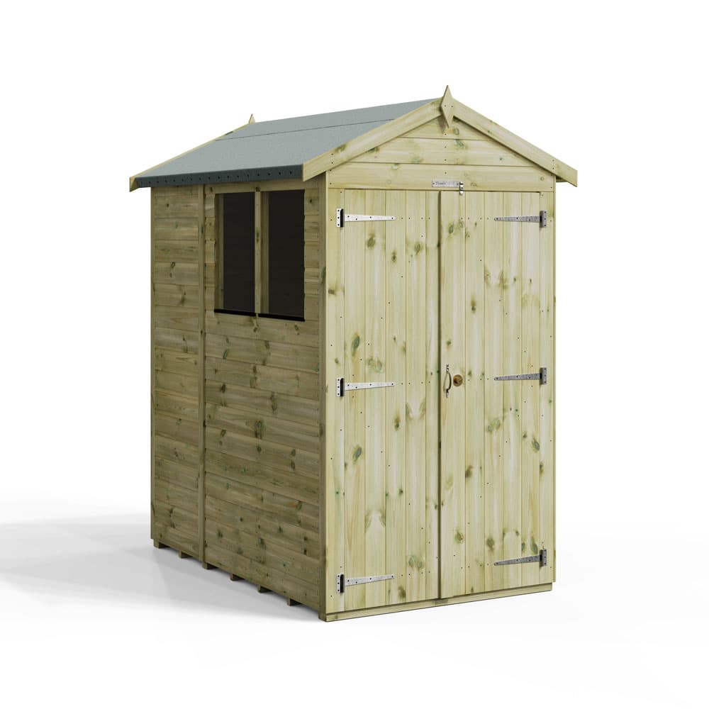 6x4 Premium Powersheds Apex Double Doors