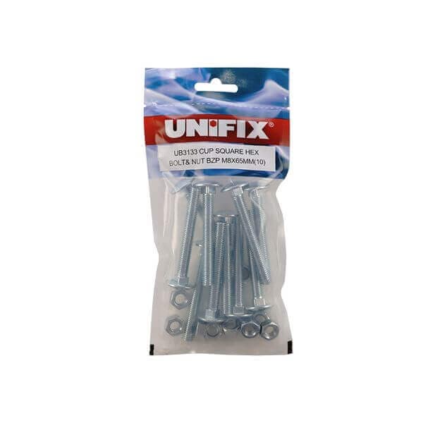 Grade 4.8 Cup Square Hex Bolts and Nuts DIN 603/555 BZP