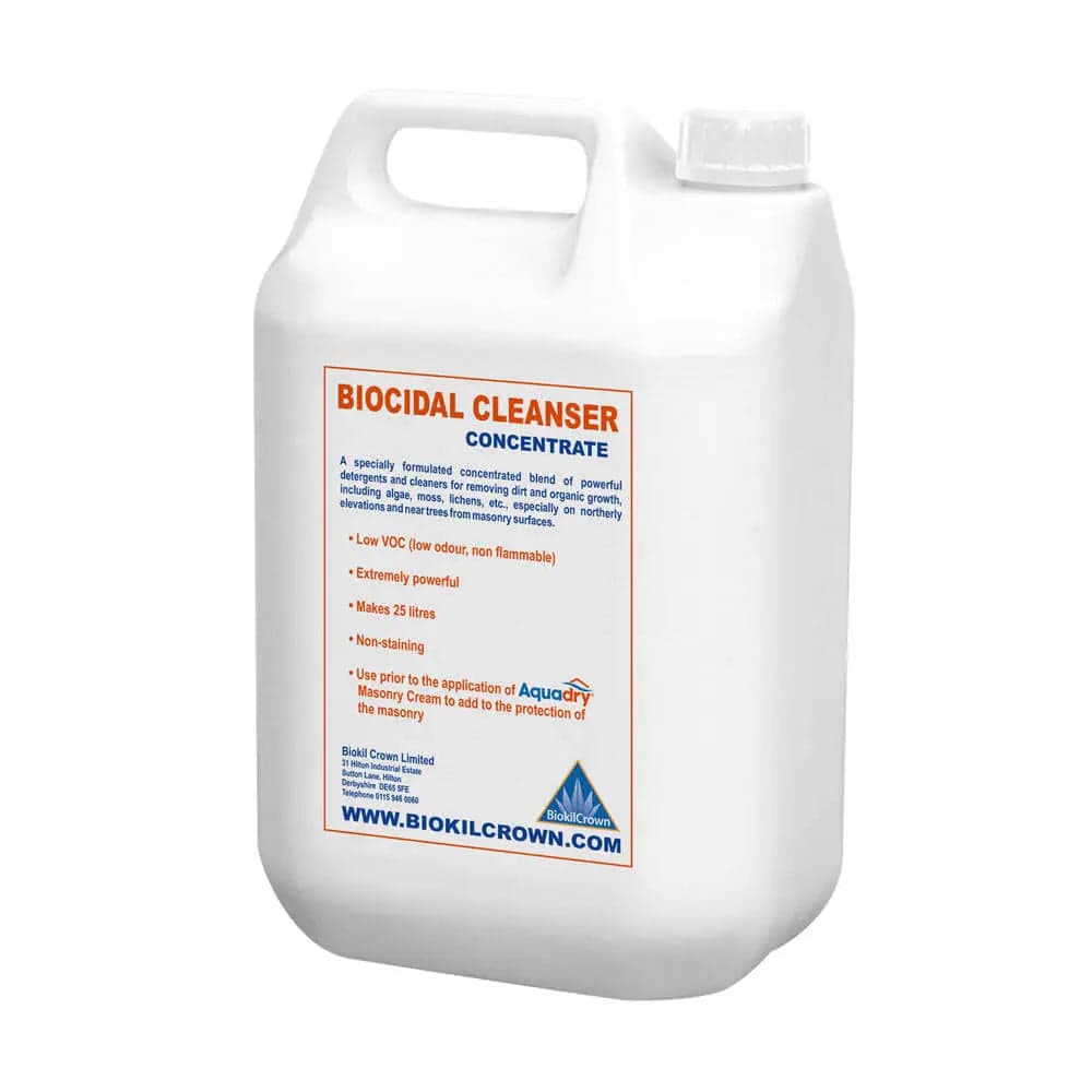 Biocidal Cleanser Concentrate - Concentrated Treatment for Mould, Algae, Moss & Surface Contamination