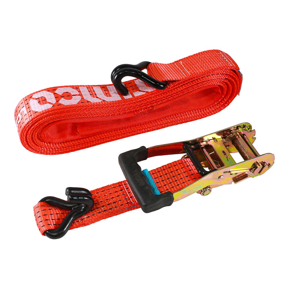 Heavy Duty Ratchet Strap with J-Hooks - 10m x 50mm