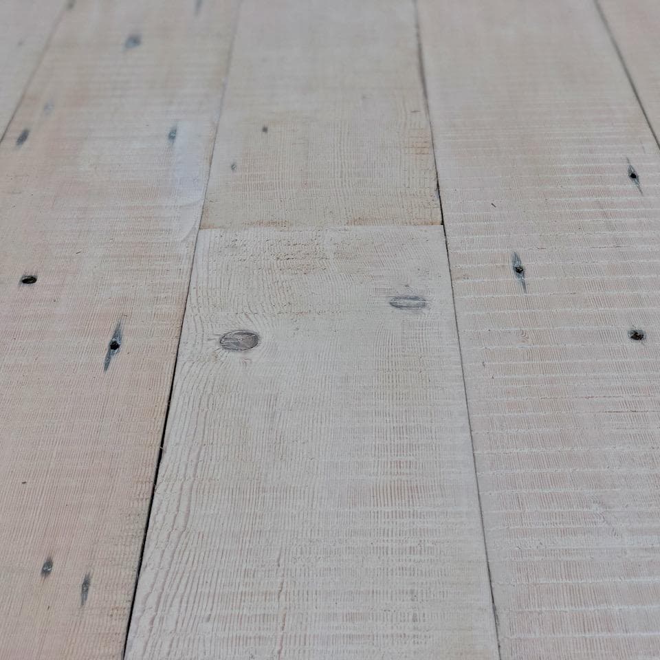 Sample of Reclaimed Whitewashed Douglas Fir Boards