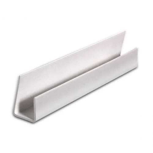 Internal Wall Panel Edge Trim - 2600mm White - For 8mm Bathroom/ Kitchen/ Ceiling Panels
