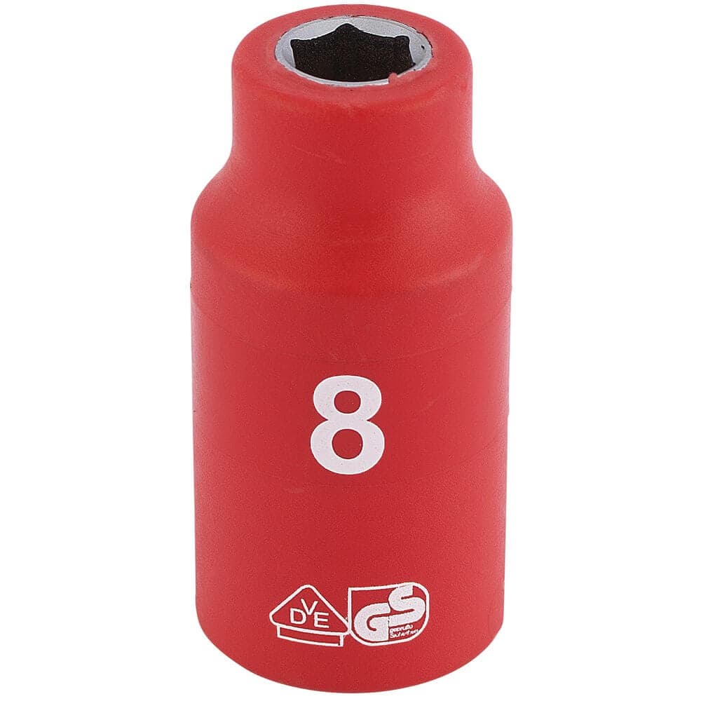 Draper Expert 31515 Fully Insulated Vde Socket 3/8in Sq. Dr. 8Mm each