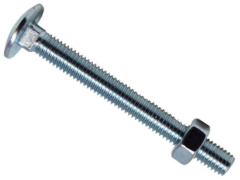 Metalmate® MEMCSX0875 Cup Square Hex Bolt & Nut Zp M8 X 75Mm Box 25