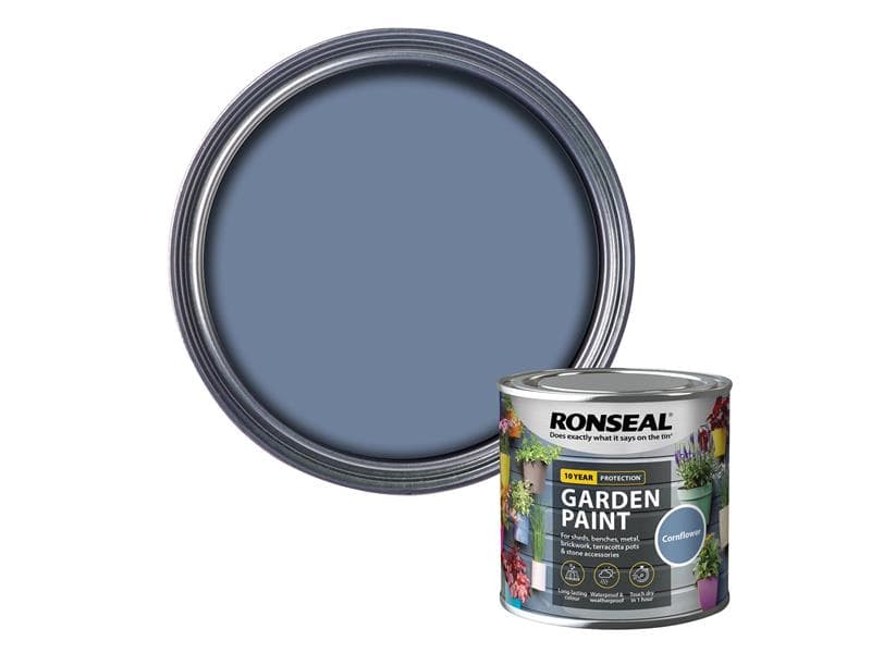 Ronseal 37375 Garden Paint Cornflower 250Ml