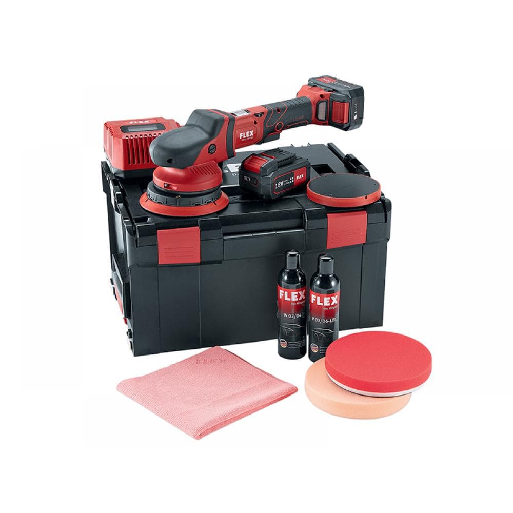 Flex Power Tools 465054 Random Orbital Polisher 150Mm 18V 2 X 5.0Ah Li-Ion