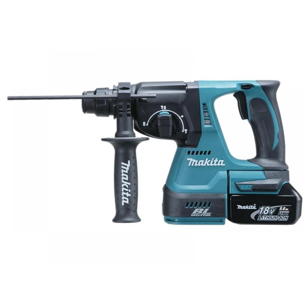 Makita DHR242RTJ Dhr242Rtj Sds Plus Bl Hammer Drill 18V 2 X 5.0Ah Li-Ion