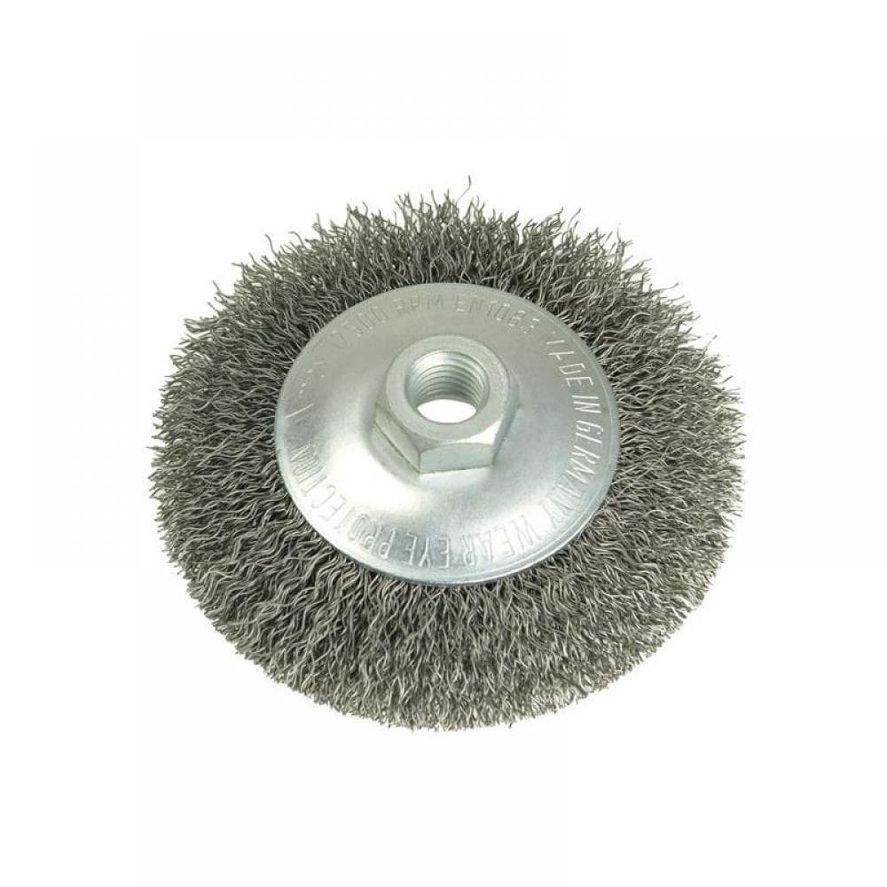 Lessmann 422.177 Conical Bevel Brush 100Mm X M14 Bore 0.35 Steel Wire