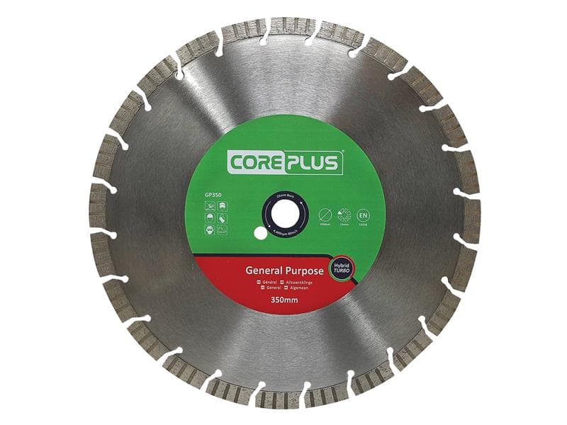 Coreplus CORDBGP350 Gp350 General-Purpose Hybrid Turbo Diamond Blade 350Mm