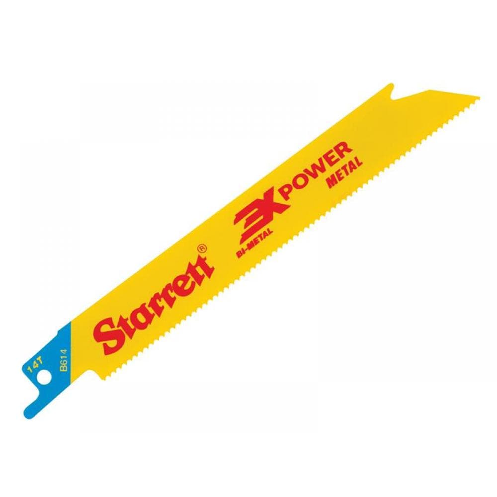 Starrett B614-5 B614-5 Bi-Metal Reciprocating Blade Metal Straight 152Mm 14 Tpi (Pack 5)