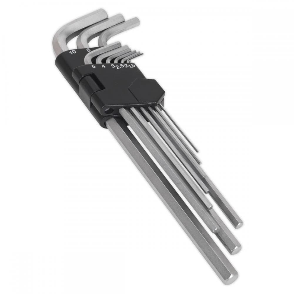 Sealey AK7137 Hex Key Set 9Pc Extra-Long Metric