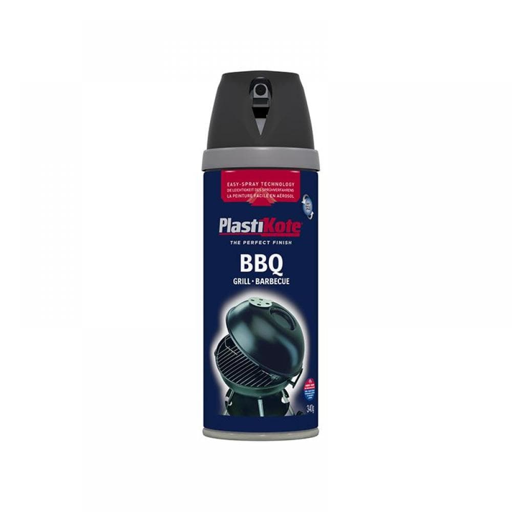 Plastikote 026020 Twist & Spray Bbq Paint Black 400Ml