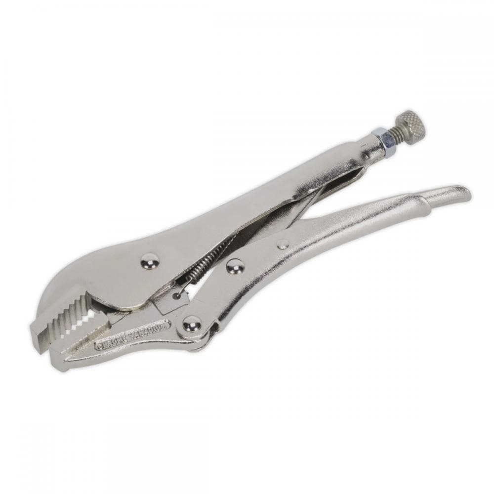 Sealey AK6822 Locking Pliers Straight Jaws 185Mm 0-30Mm Capacity