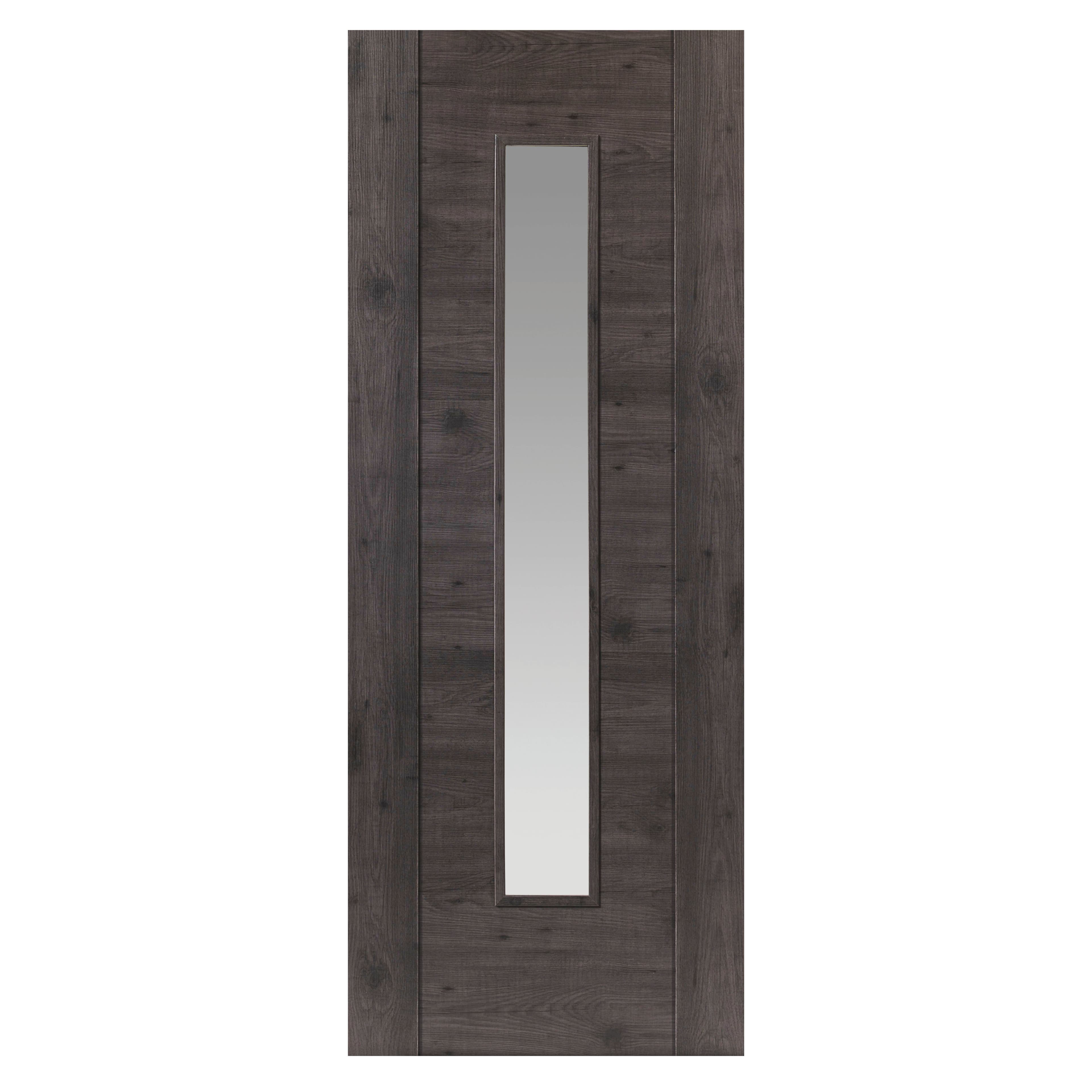 JB Kind Alabama Cinza Internal Laminate Prefinished Glazed Door 1981 x 762 x 35mm