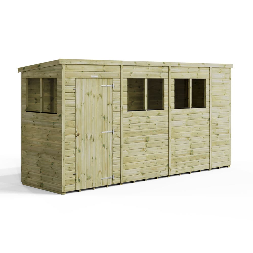 Powersheds 14x4 Premium Powersheds Pent