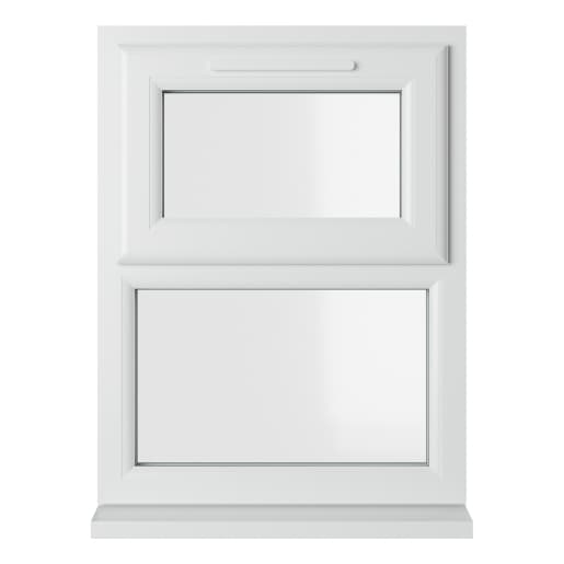 Crystal Double Glazed uPVC Window White Top Opener 610mm x 820mm Clear
