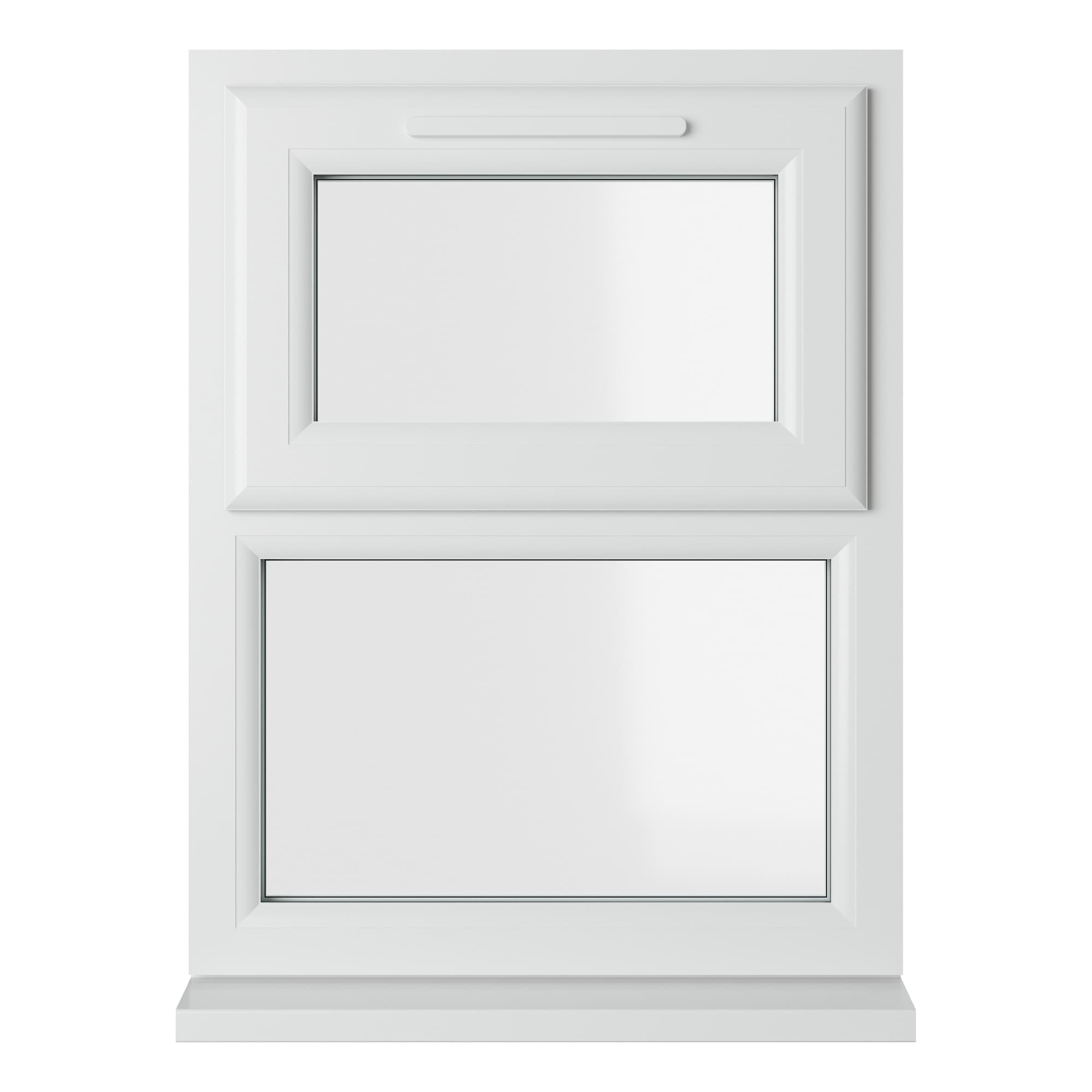 Crystal Double Glazed uPVC Window White Top Opener 610mm x 820mm Clear