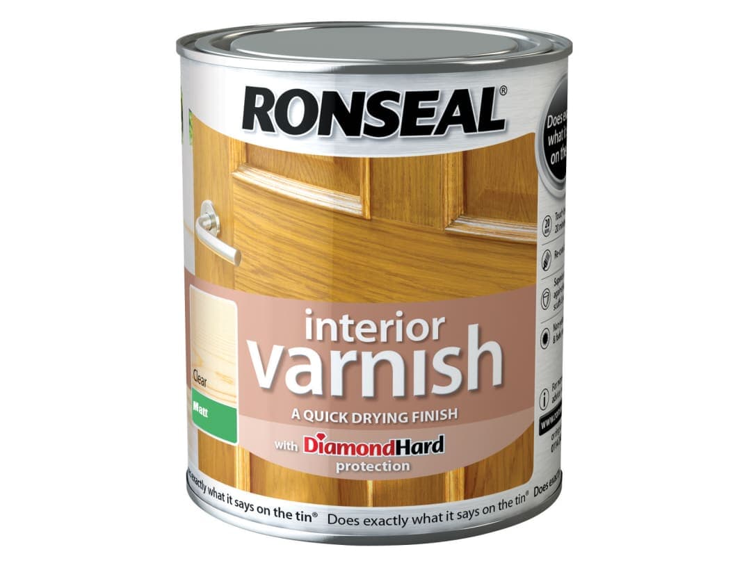 Ronseal Interior Varnish Matt Clear 750ml 36877