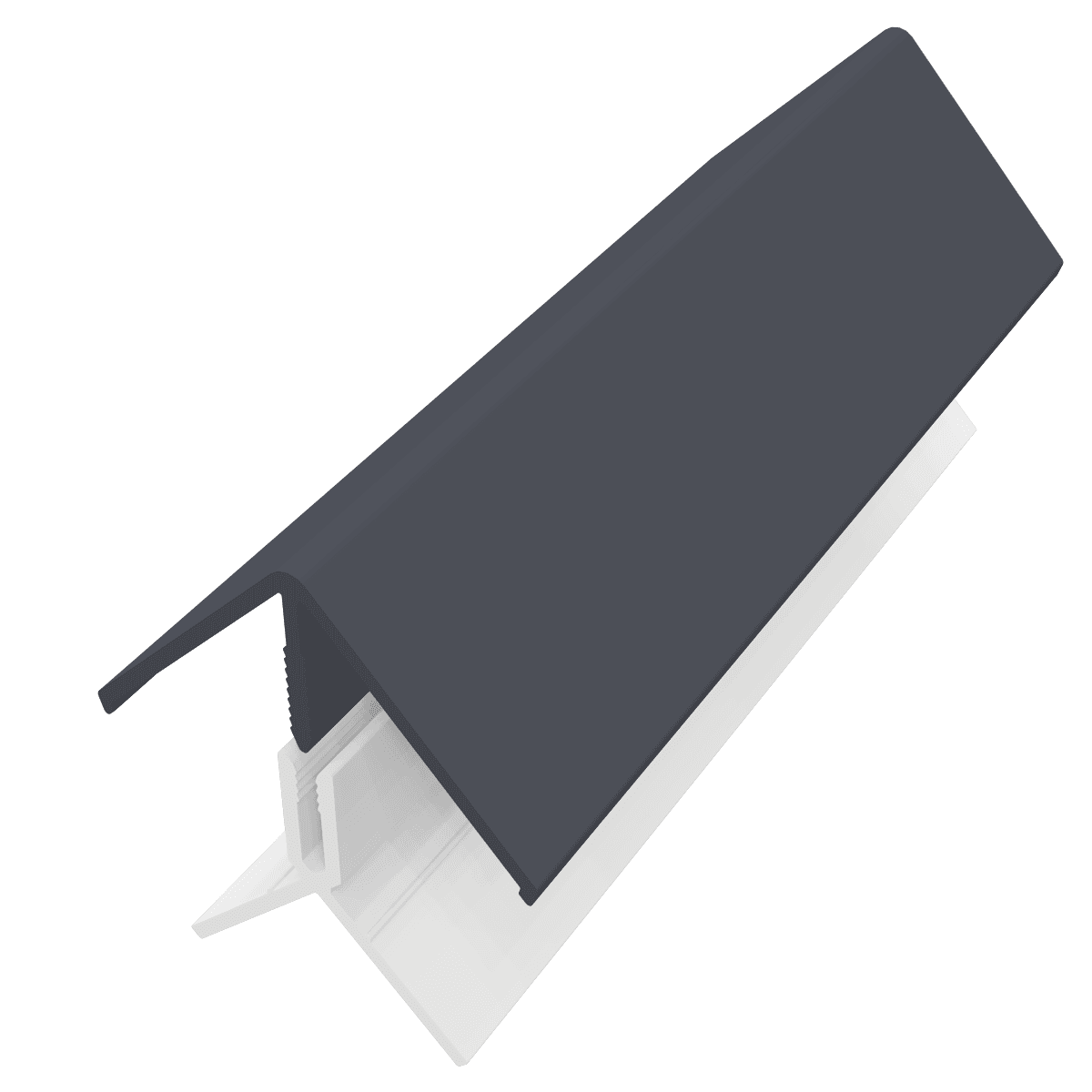 Weatherboard Cladding Two Part External Corner - Anthracite Grey