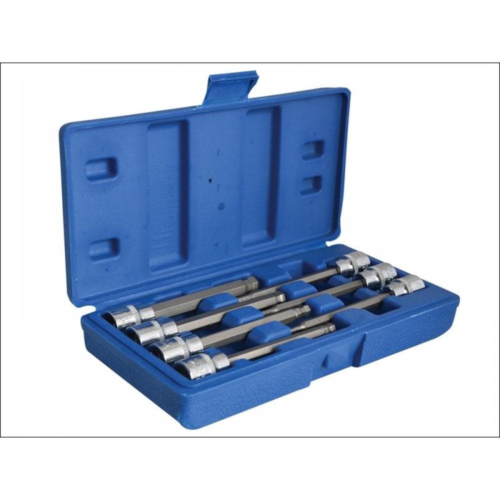 Bluespot Tools 01510 3/8In Drive Extra Long Hex Ball Socket Bit Set 7 Piece