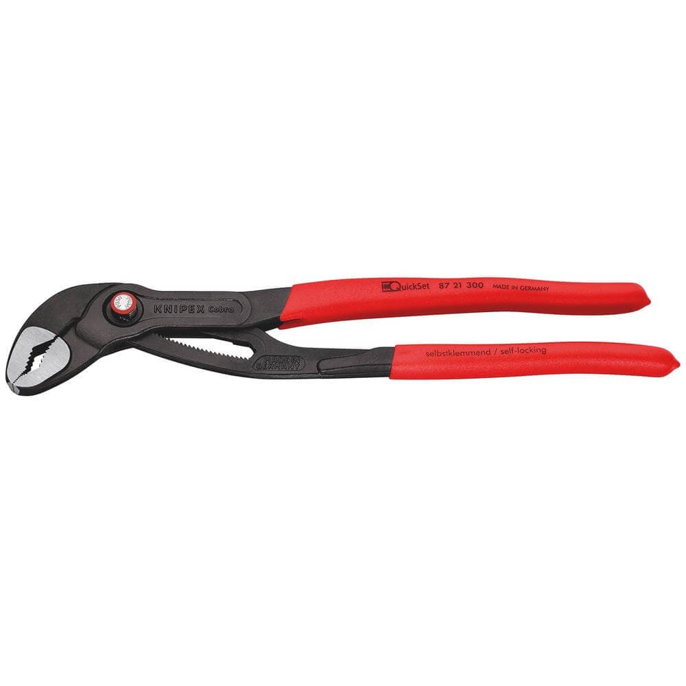 Knipex 87 21 300 Sb Cobra® Quickset High-Tech Water Pump Pliers 300Mm Pk 1 26005
