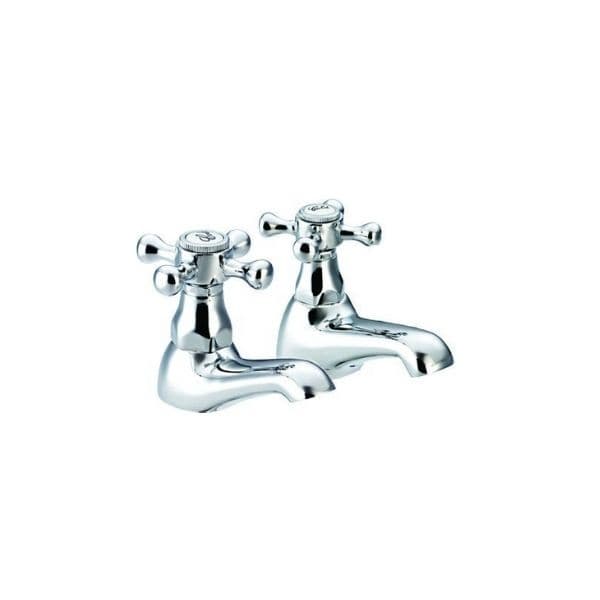 Mv 1/2in Chrome Basin Taps Cross Head (Pr) COR1