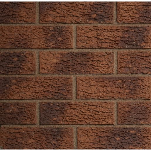 Carlton Red Heather Rustic Facing Brick - Pack of 464, Size: 215x102.50x73mm