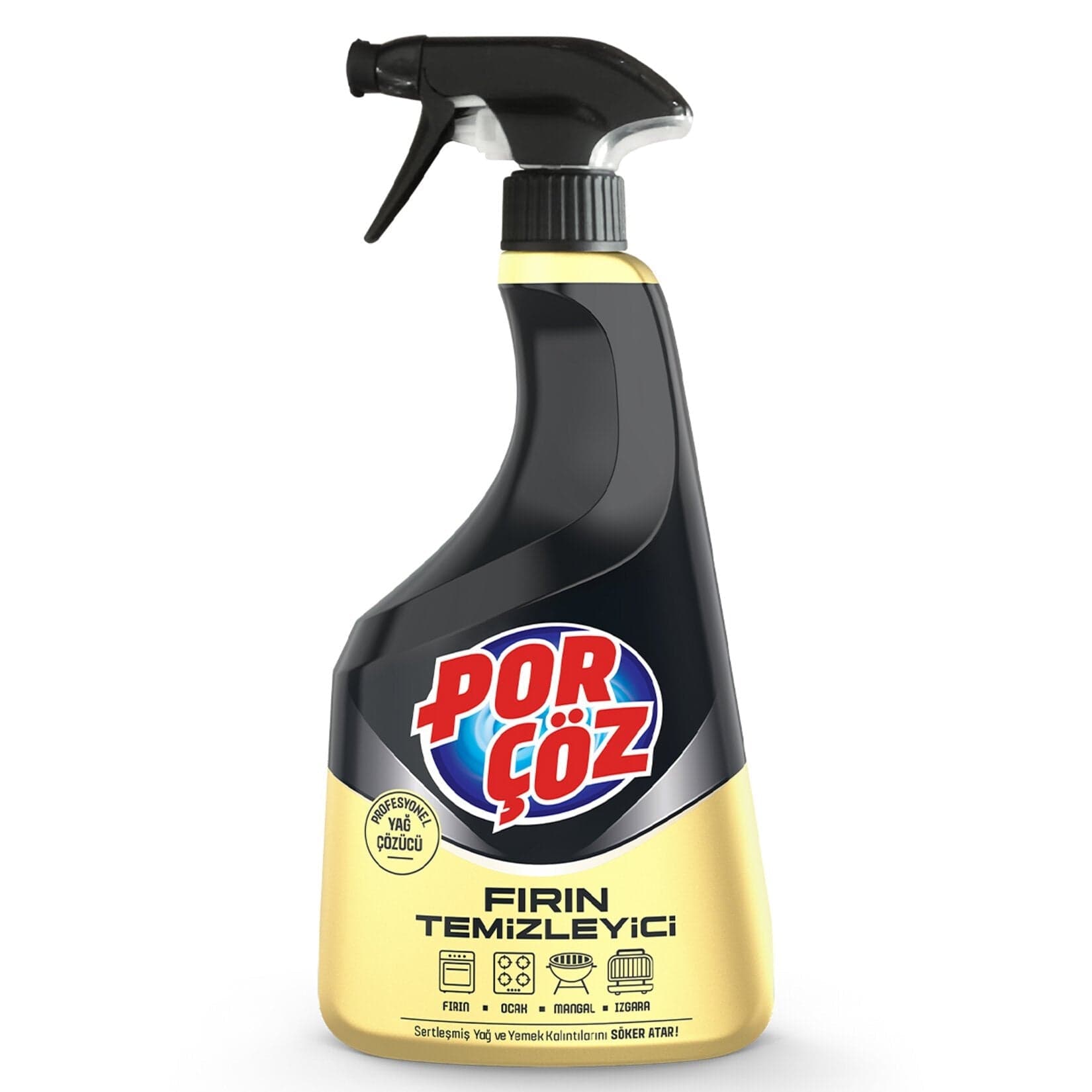 Porçöz Professional Oven Grill and Hob Cleaner Spray 750ml