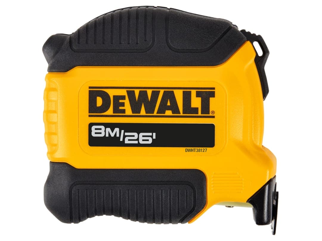 DEWALT Hand Tools Compact Series Tape Measure 8m/26ft (Width 28mm) DWHT38127-5