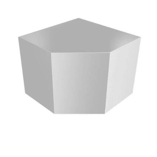 Aluminium Round Swaged Minerva Corner Hopper - 63mm PPC Finish