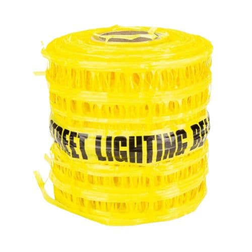 ProSolve Detectable Underground Warning Mesh - Street Lighting Cable 230mm x 100mtr
