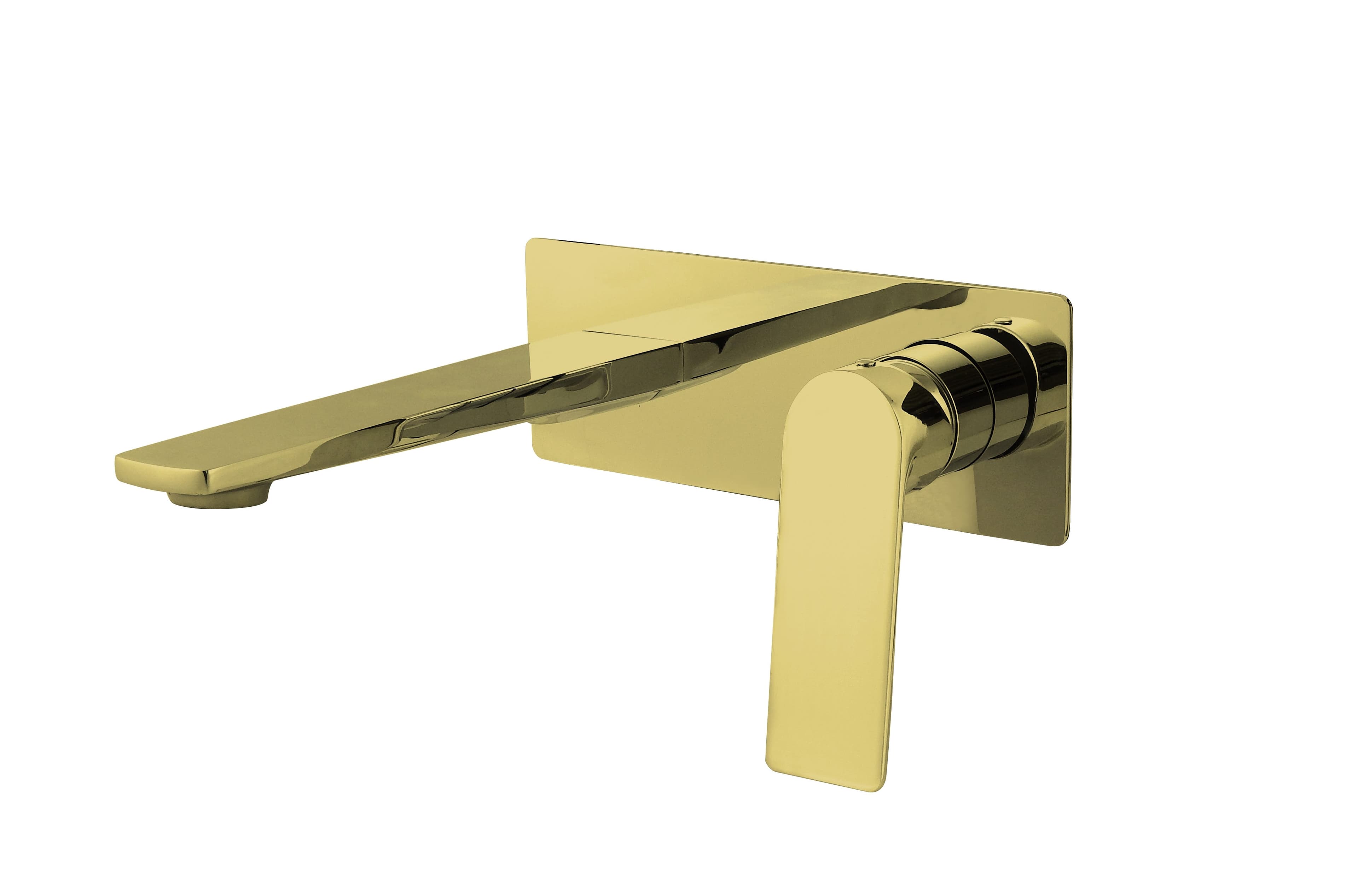 Balmoral Wall Mounted Basin Mixer Tap - incl. EZ Box - Brushed Gold