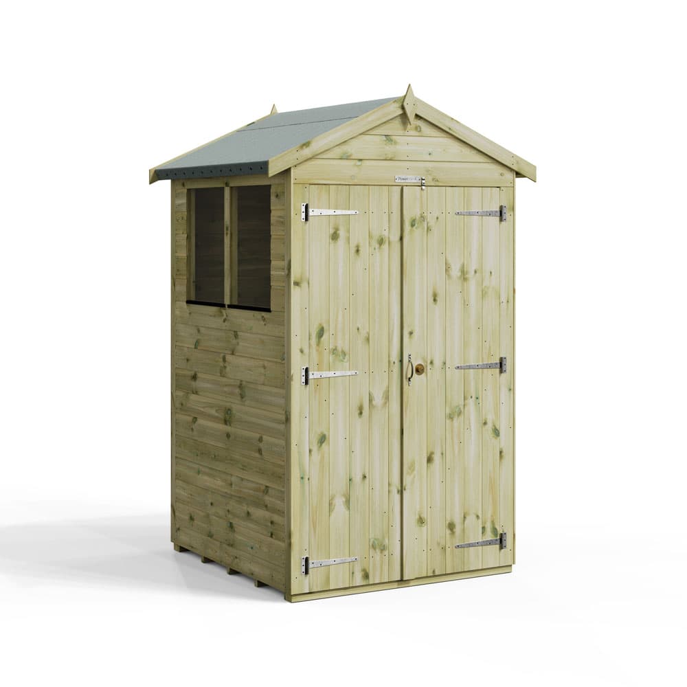 4x4 Premium Powersheds Apex Double Doors