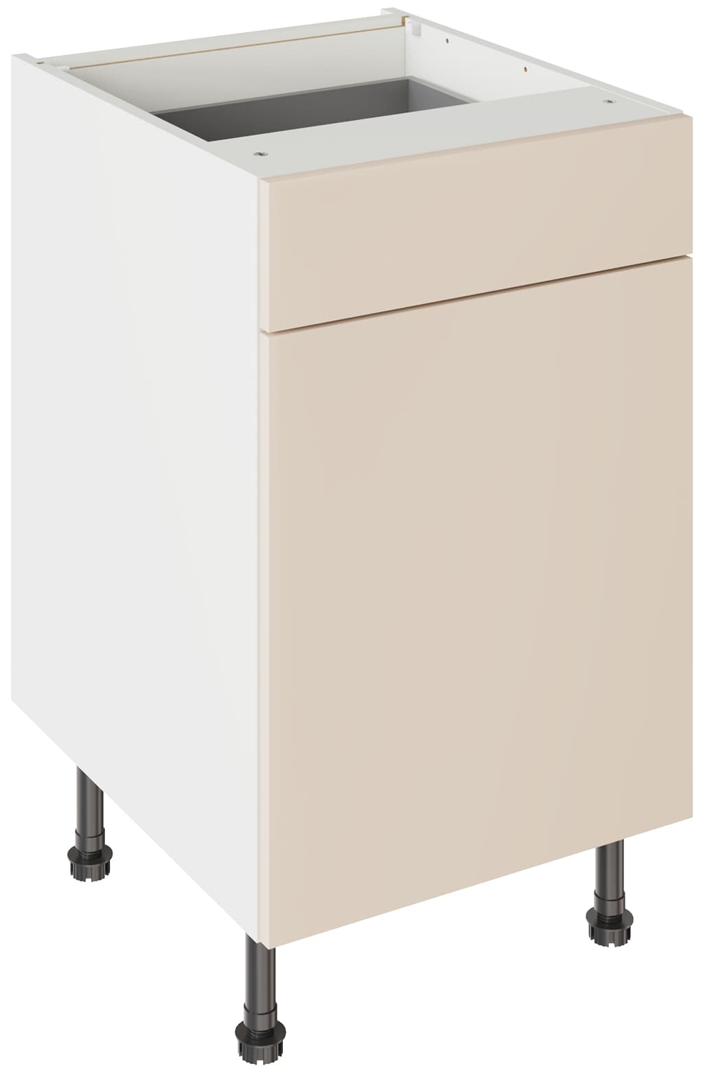 Kitchen Kit Flatpack 500 Drawerline Base Cabinet Slab Supermatt Cashmere