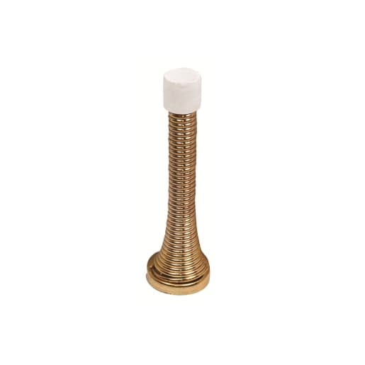 4Trade Spring Door Stop Electro Brass Pack of 2