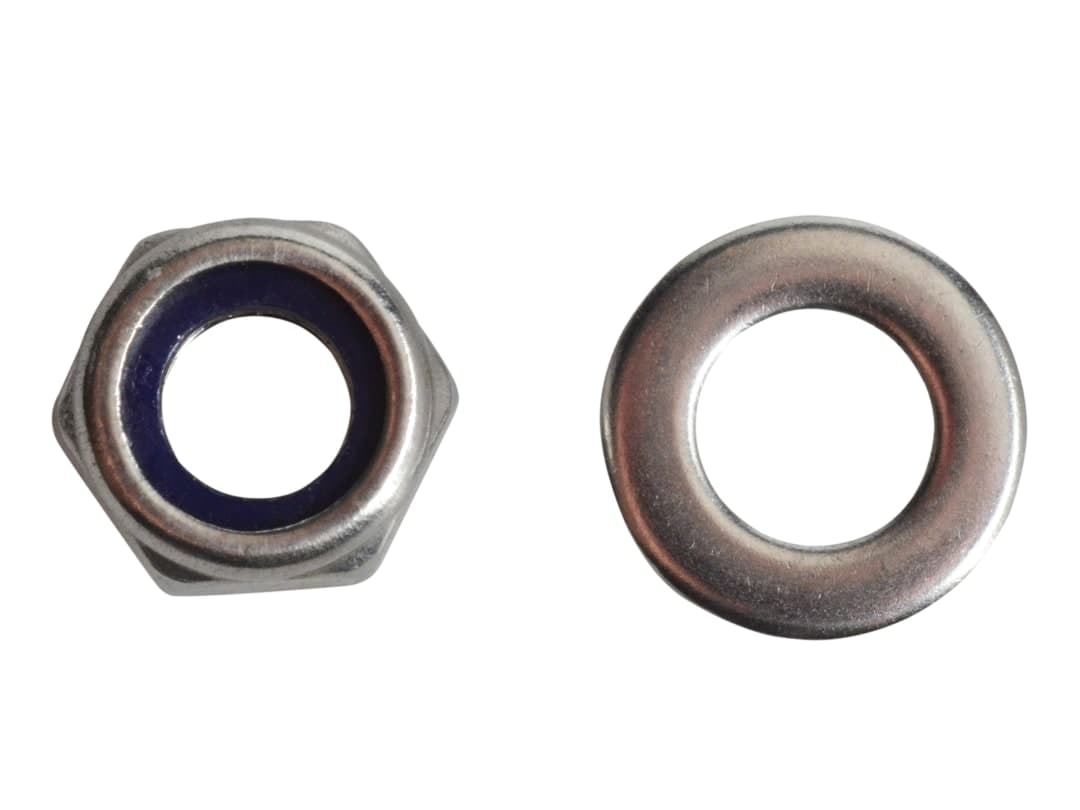 ForgeFix Nyloc Nuts & Washers A2 Stainless Steel M6 ForgePack 20 FPNYLOC6SS