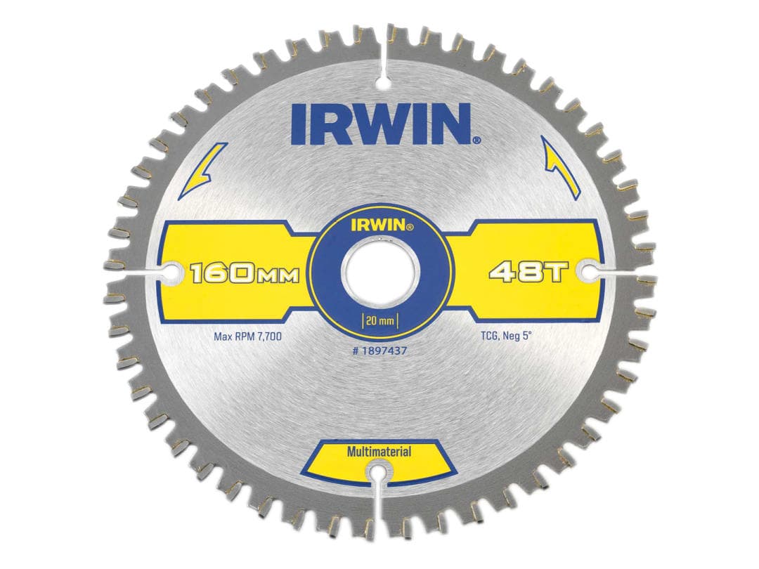 Irwin IRWIN® Multi Material Circular Saw Blade 160 x 20mm x 48T TCG 1897437