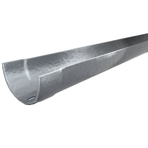 Hargreaves Premier Cast Iron Deep Half Round Gutter - 125mm x 1829mm Primed