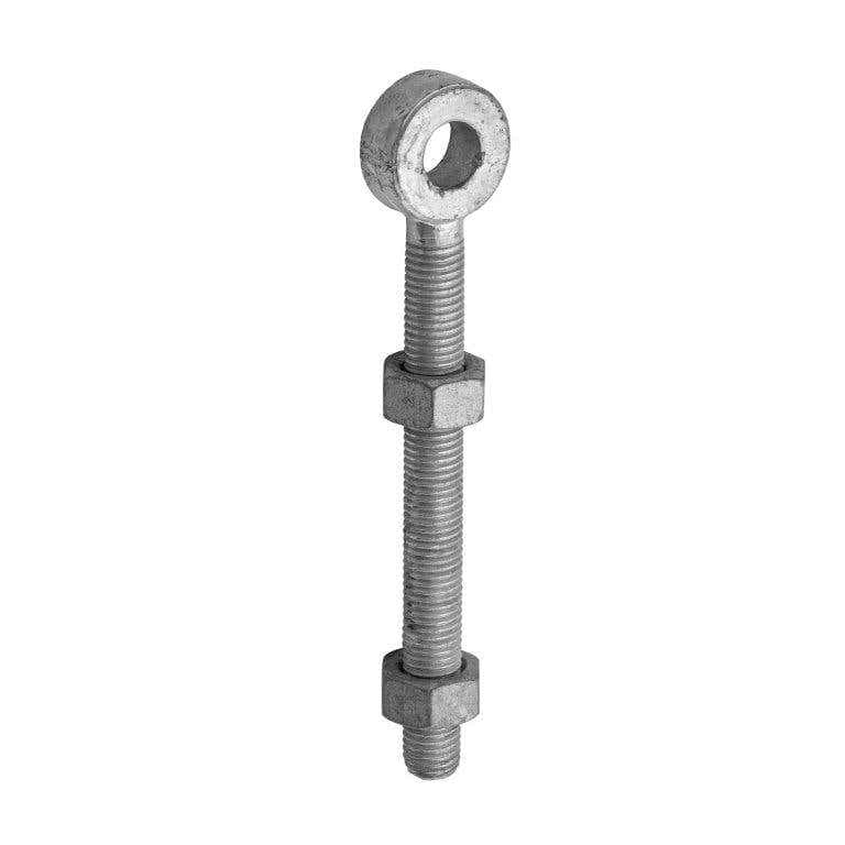 Adjustable Gate Eye & 2 Nuts - 8" x 3/4" (Inch) - Hardware Solutions
