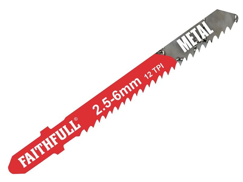 Faithfull Metal Cutting Jigsaw Blades Pack Of 5 T118B