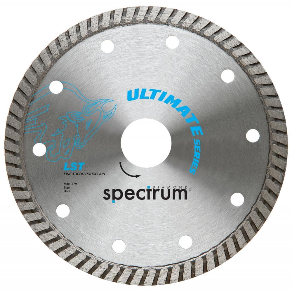 Ox Tools LST300/25/20 Spectrum Ultimate Thin Turbo Dia Blade - Porcelain - 300/25.4/20Mm EA
