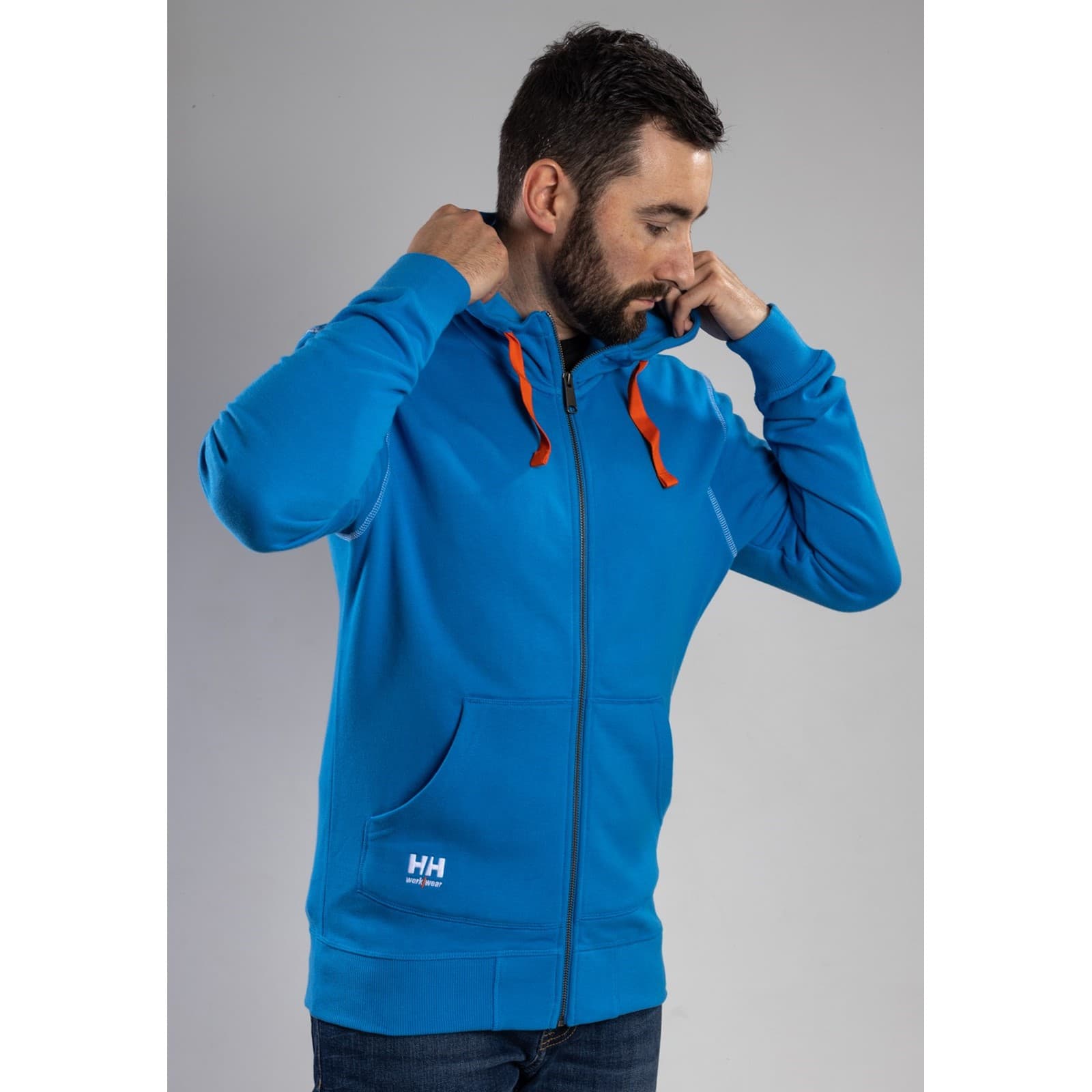 Helly Hansen Workwear Oxford Zip Hoodie Size XXL Blue 35092-65556-07