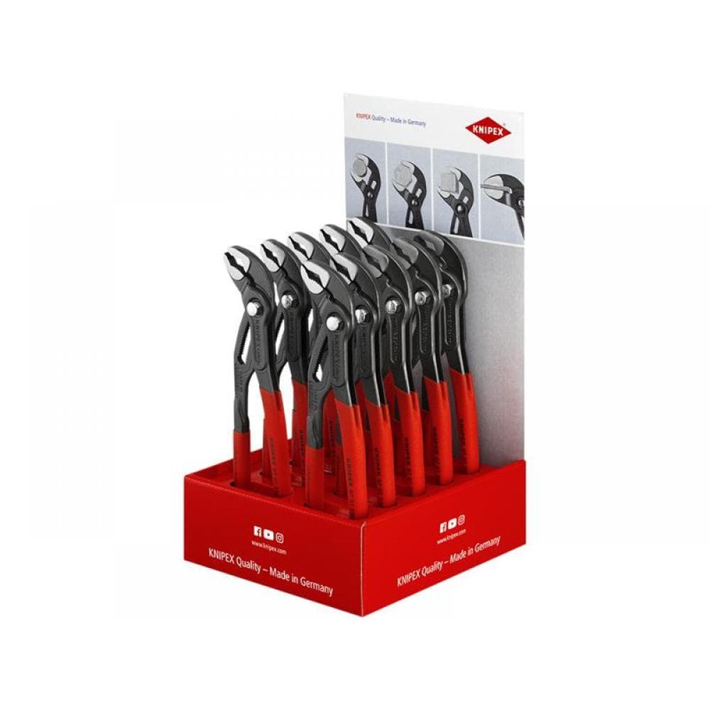 Knipex 00 18 01 V11 Cobra® Water Pump Pliers (Counter Display Of 10 X Kpx8701250)