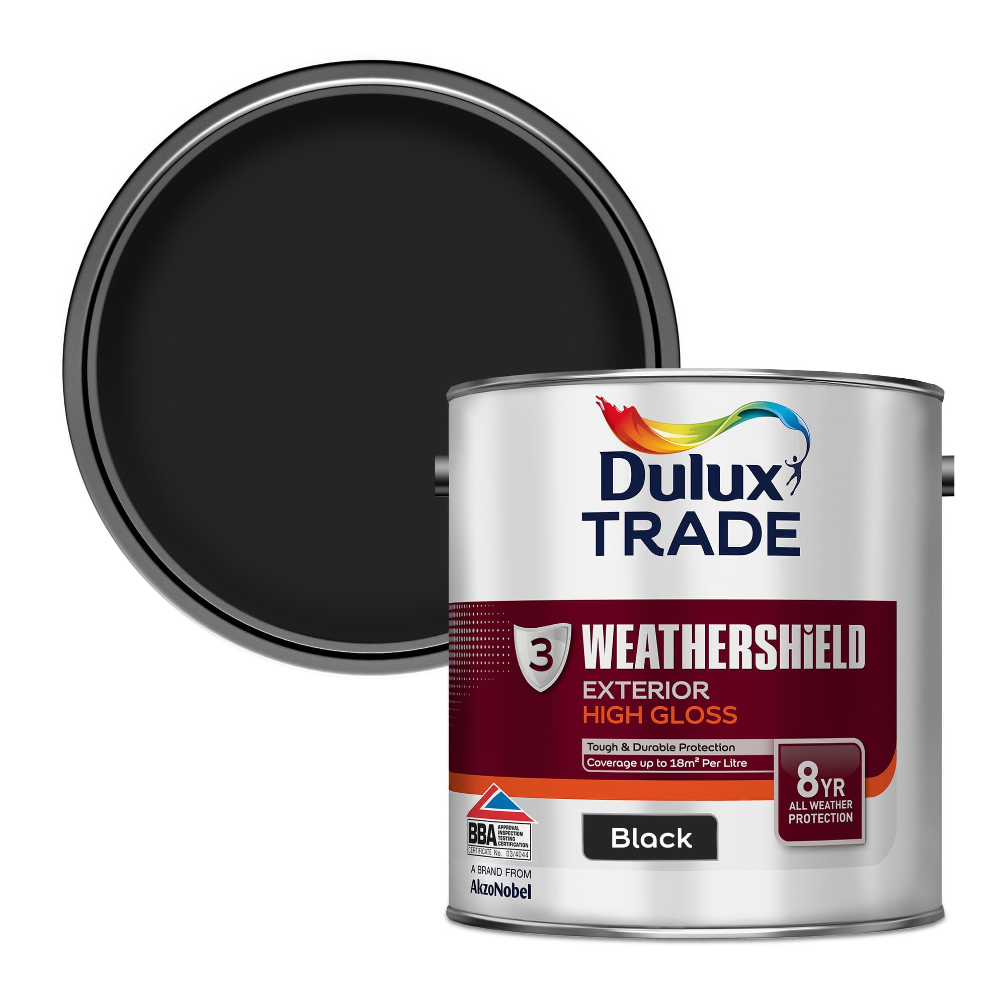 Dulux Paint Weathershield Gloss Black 2.5L